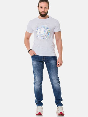 CIPO & BAXX Shirt 'CT720' in Wit