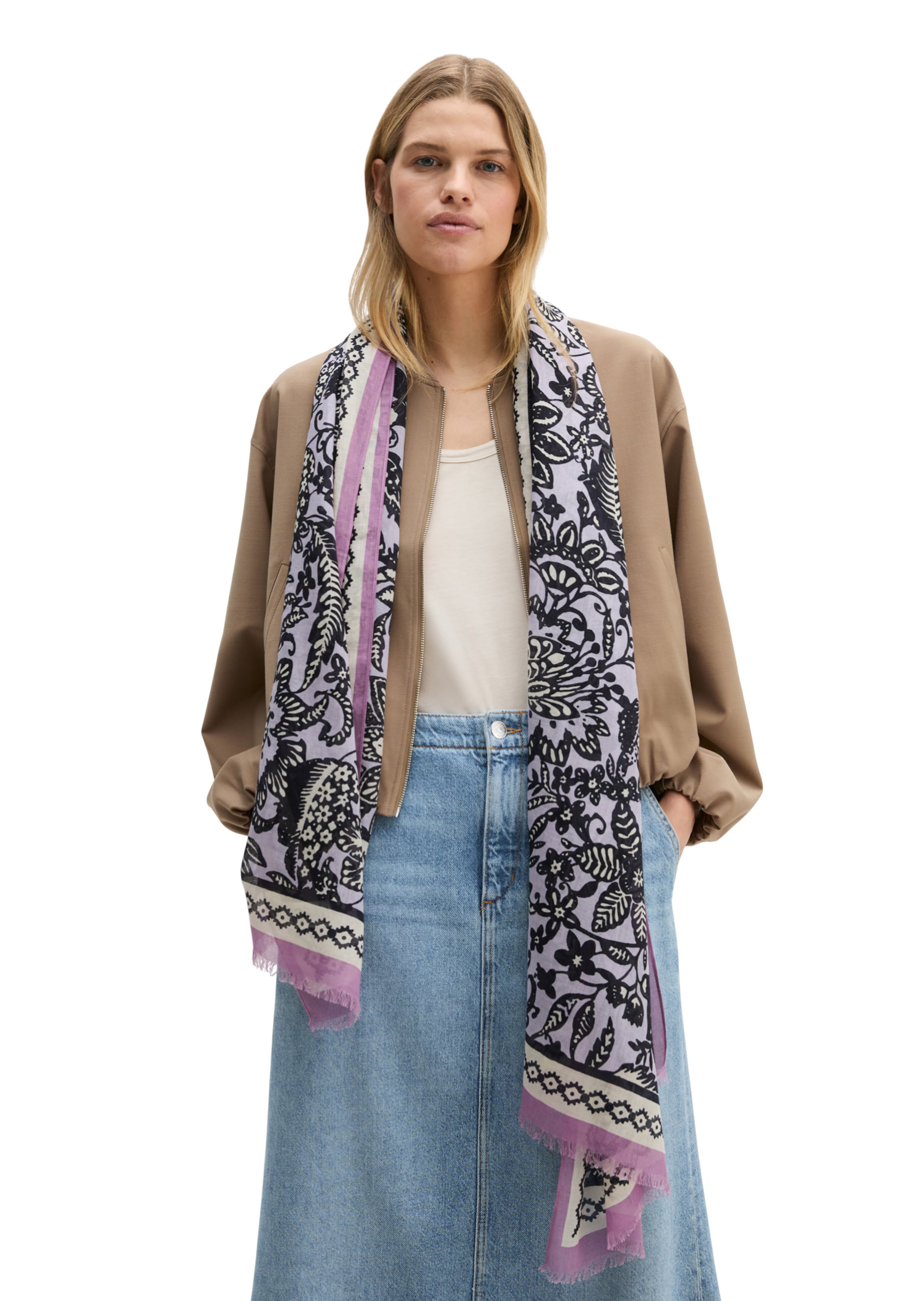 Foulard Marc O'Polo en rose : devant
