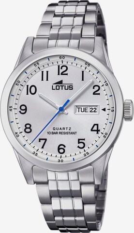 Montre à affichage analogique Lotus en blanc : devant