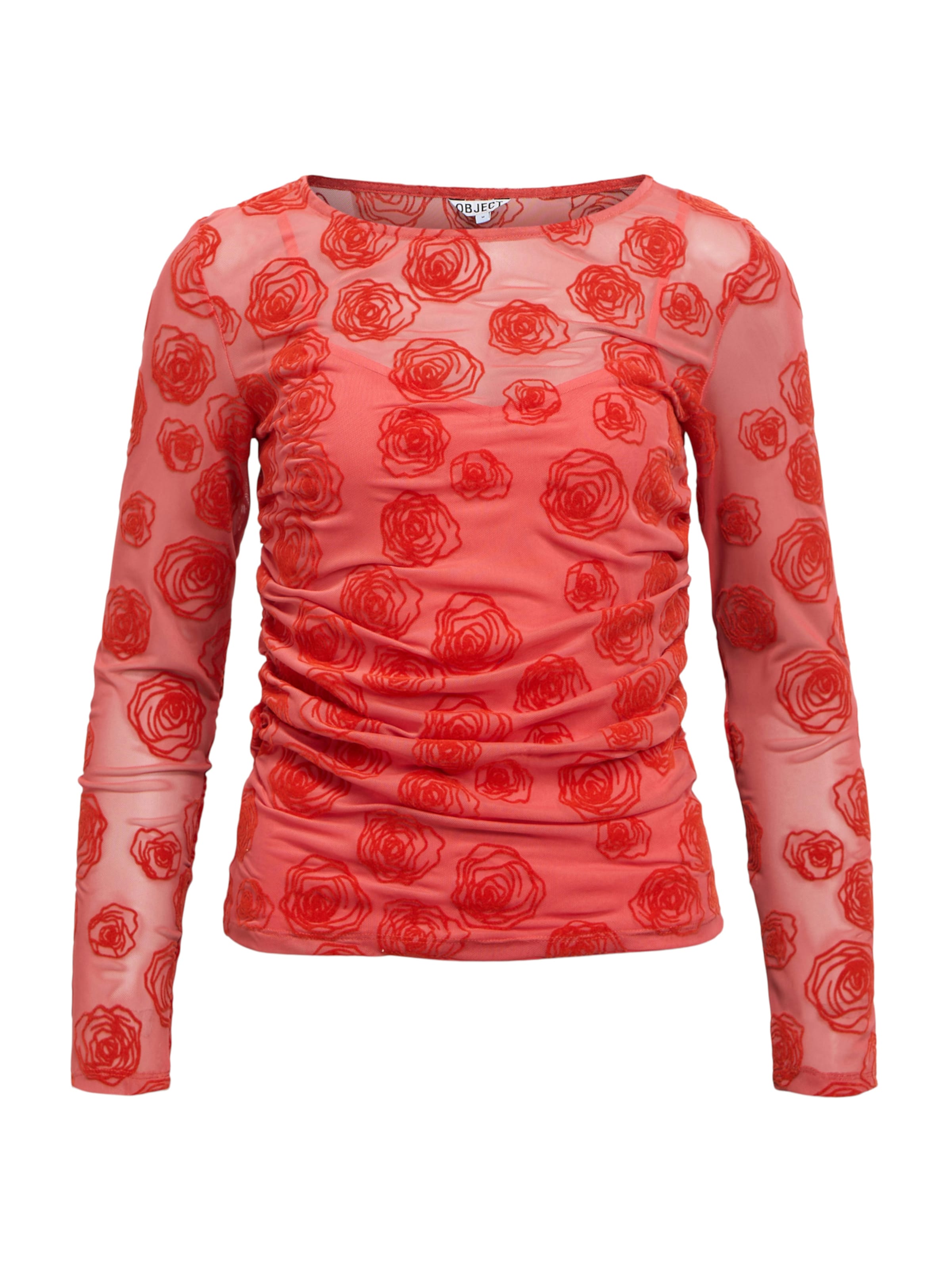 OBJECT Μπλουζάκι 'OBJElodie' σε κόκκινο: μπροστά