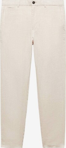 MANGO MAN Chino Pants 'Oyster' in Beige: front