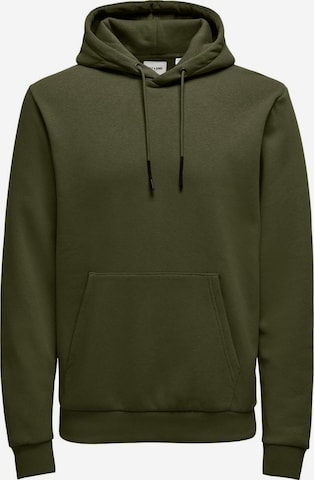 Only & Sons Sweatshirt 'ONSCERES' in Groen: voorkant