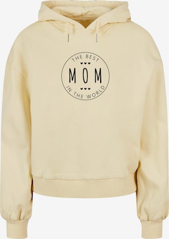Merchcode Sweatshirt 'Mothers Day' in Yellow: front