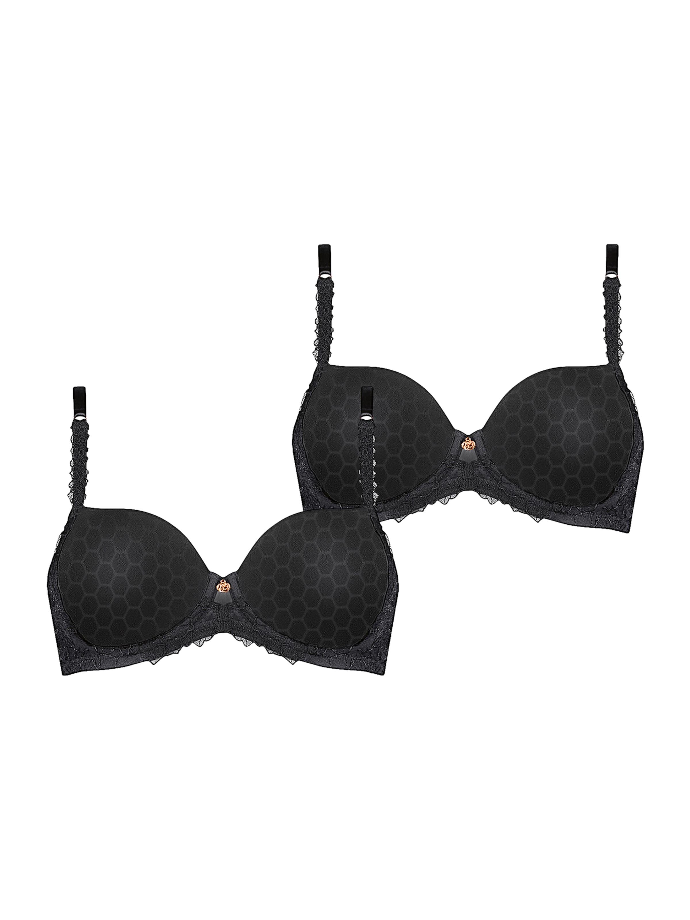 TRIUMPH Bügel-BH ' Azalea Florale ' in Schwarz: Vorderseite