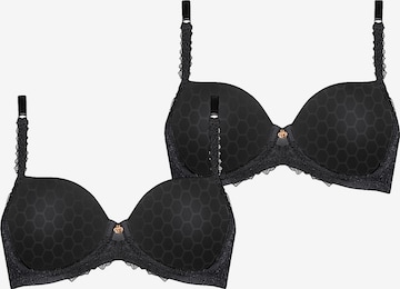 TRIUMPH Bügel-BH ' Azalea Florale ' in Schwarz: Vorderseite