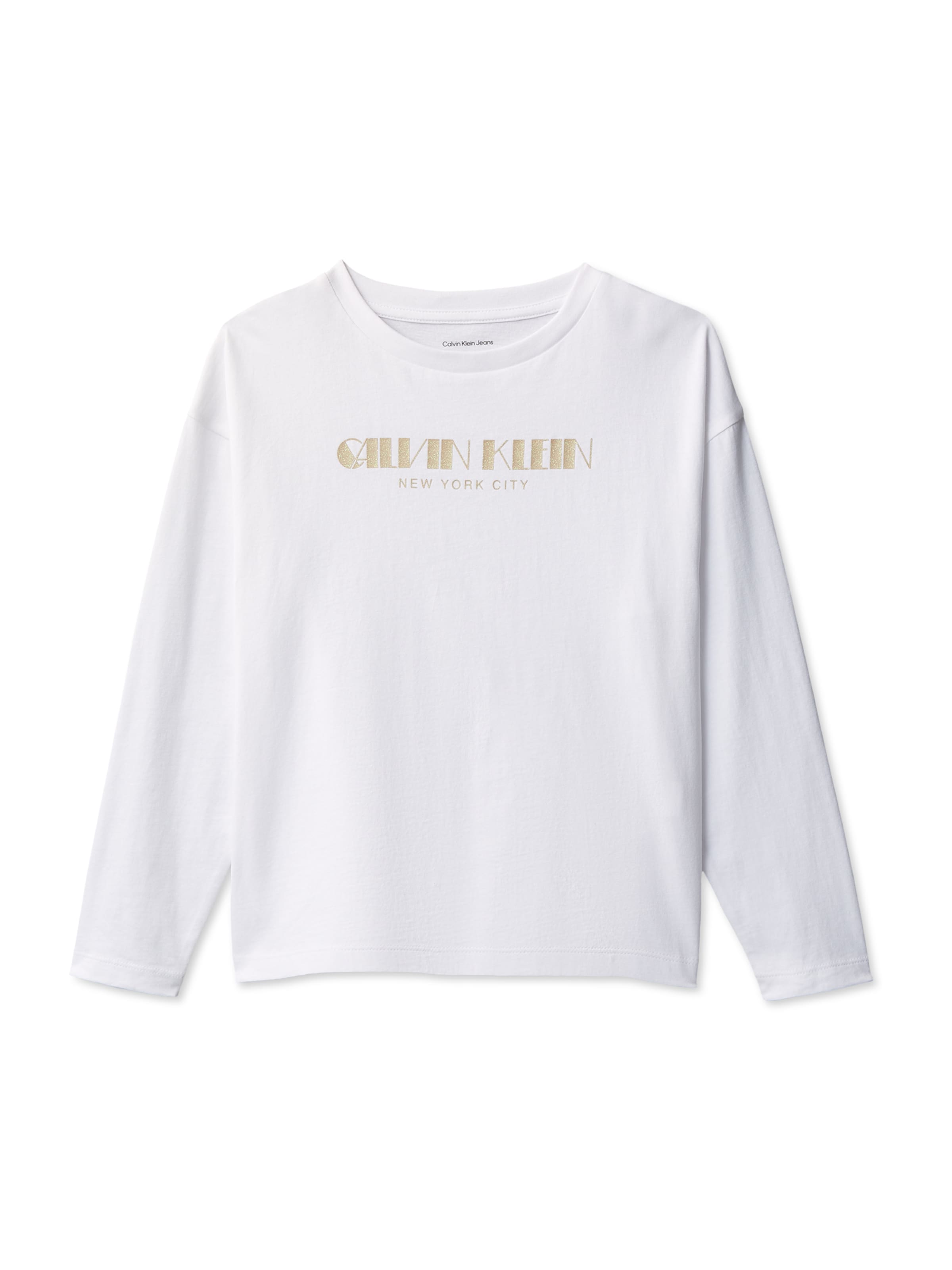 Tricou de la Calvin Klein Jeans pe alb: față