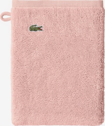 LACOSTE Washcloth 'LE CROCO' in Pink: front