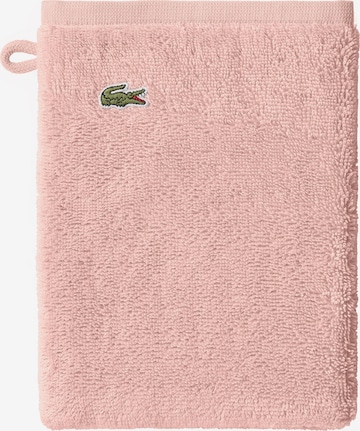 LACOSTE Washcloth 'LE CROCO' in Pink: front