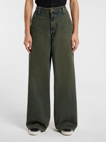 Wide leg Pantaloni 'HILHAM' di DICKIES in verde: frontale