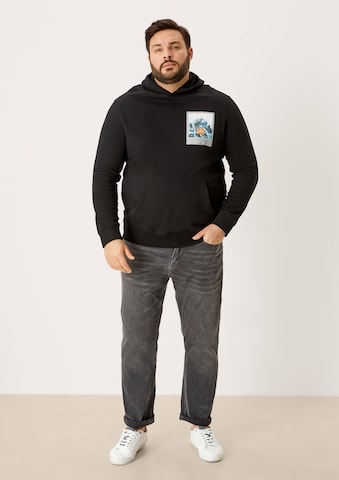 s.Oliver Men Big Sizes Sweatshirt in Schwarz