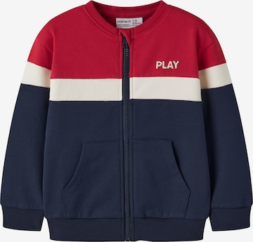 NAME IT - Sudadera con cremallera 'NMMLorcan' en azul: frente