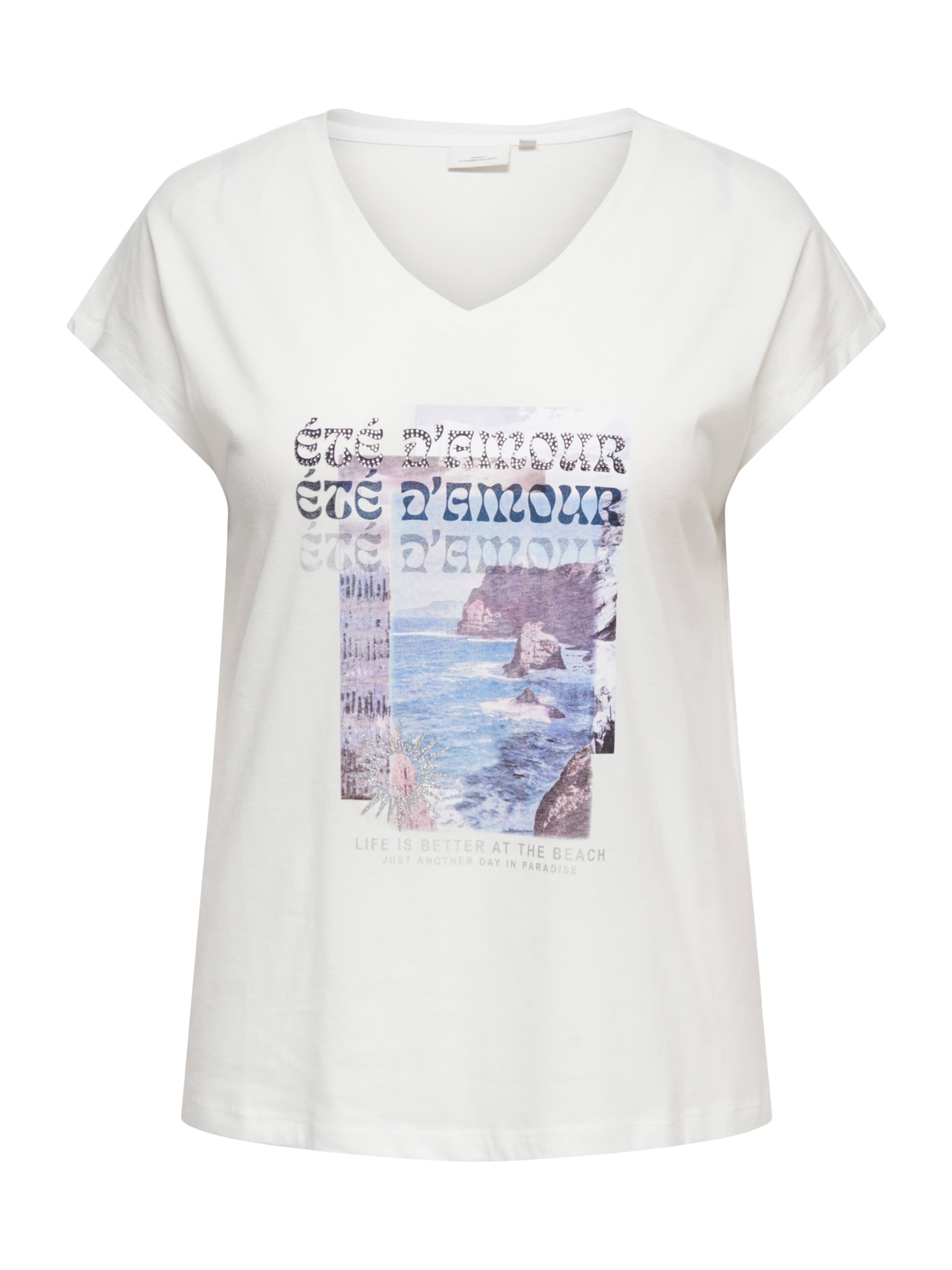 ONLY Carmakoma T-Shirt 'CARCARINA' in Weiß: Vorderseite