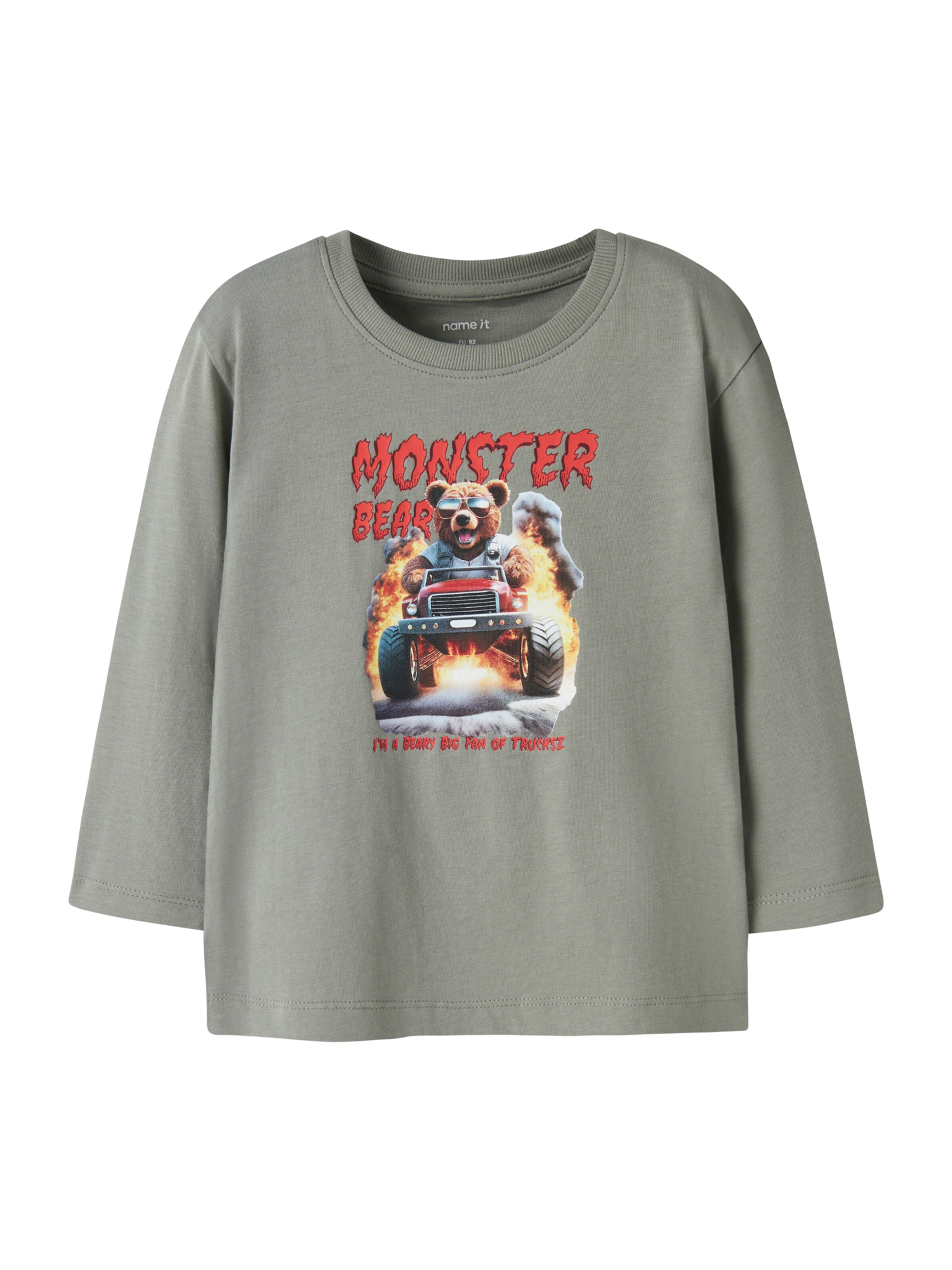 NAME IT Tričko 'NMMVOTO' – šedá: přední strana