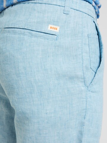 BOSS Ozke Chino hlače | modra barva