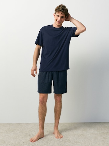 Next Пижама короткая 'Motion Flex' в Синий