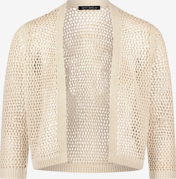 Betty Barclay Gebreid vest in Beige: voorkant