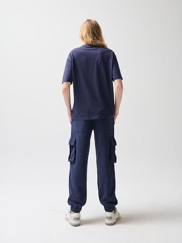 Effilé Pantalon NoWear en bleu