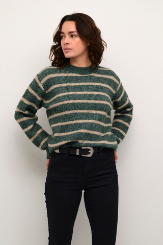 Pull-over 'Trina' Kaffe en vert : devant