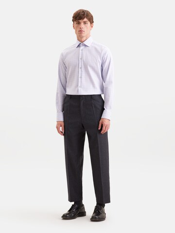 SEIDENSTICKER Regular Fit Businesshemd 'Karo' in Beige