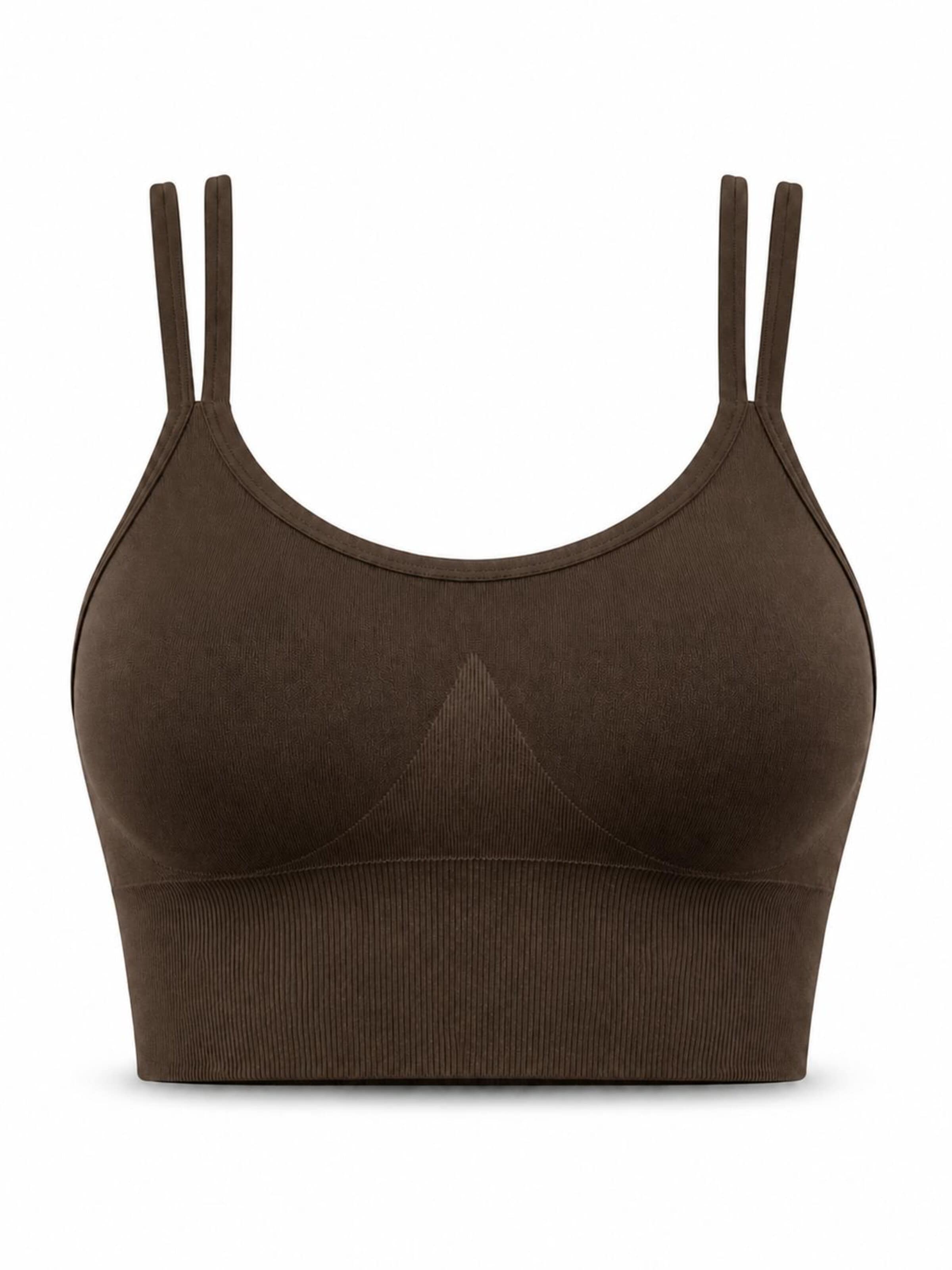 AOTTORI Bustier Sport-BH‌‌‌‌‌ in Braun: Vorderseite