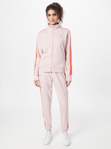 UNDER ARMOUR Trainingspak in Roze: voorkant