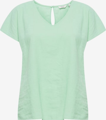 b.young Blouse 'Byfalakka' in Green: front
