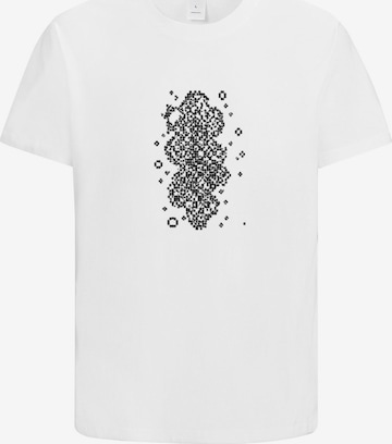 HUSKSWARE Shirt 'Grafik' in Weiß: Vorderseite