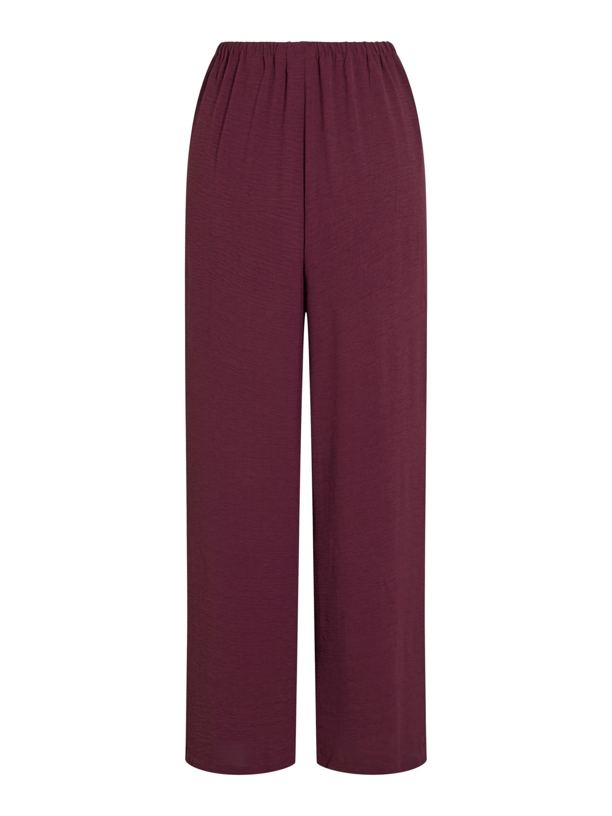 VILA Wide Leg Bukser 'VISurashil' i rød