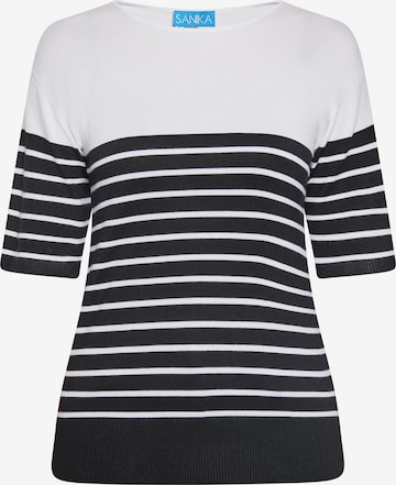 SANIKA - Camiseta en negro: frente