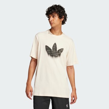 ADIDAS ORIGINALS Μπλουζάκι 'Skeleton Trefoil' σε λευκό: μπροστά