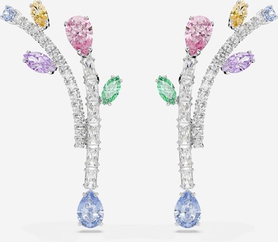 Swarovski Korvakoru värissä vaaleansininen / laventeli / roosa / hopea, Tuotenäkymä
