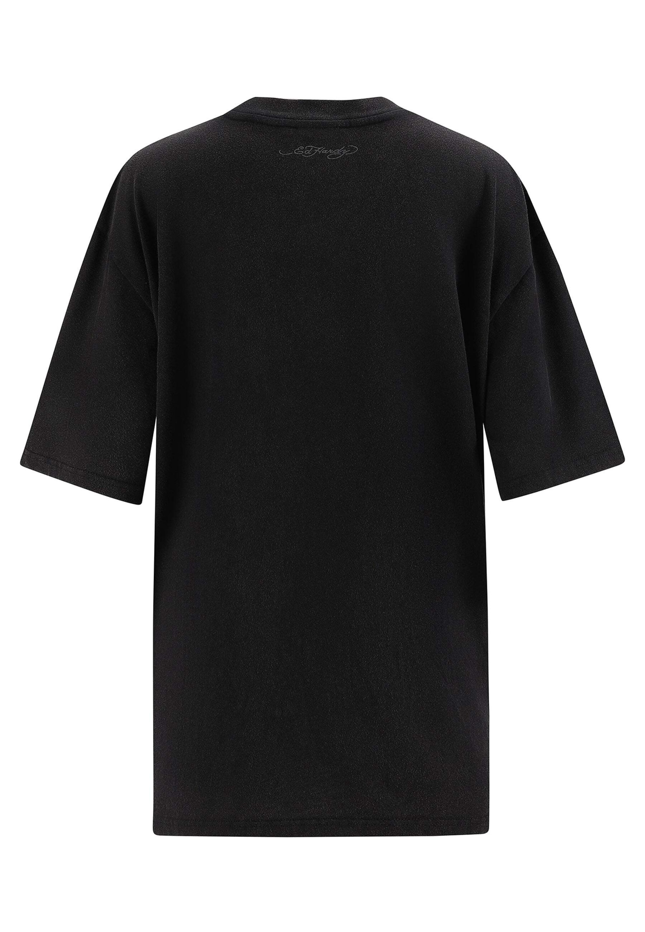 Ed Hardy T-Shirt 'California Love Kills' in Schwarz