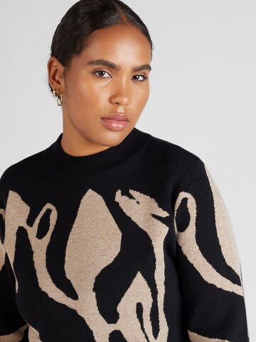 Object Curve Sweater 'RAY' in Black