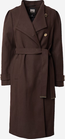 Manteau mi-saison 'FALL AWAY' River Island en marron : devant