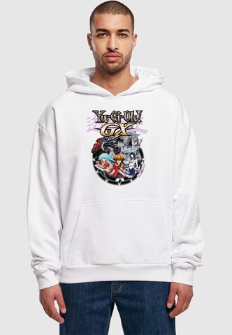 Merchcode Sweatshirt 'Yu-Gi-Oh! - GX' in Weiß: Vorderseite