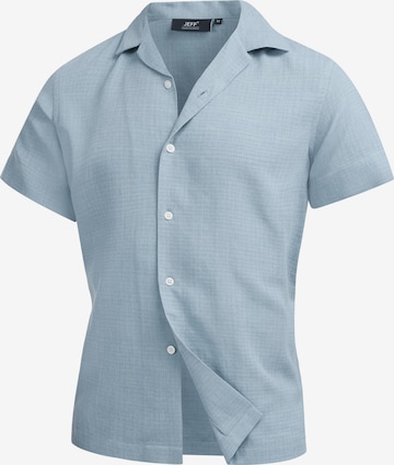 JEFF Comfort Fit Hemd 'Travis' in Blau: Vorderseite