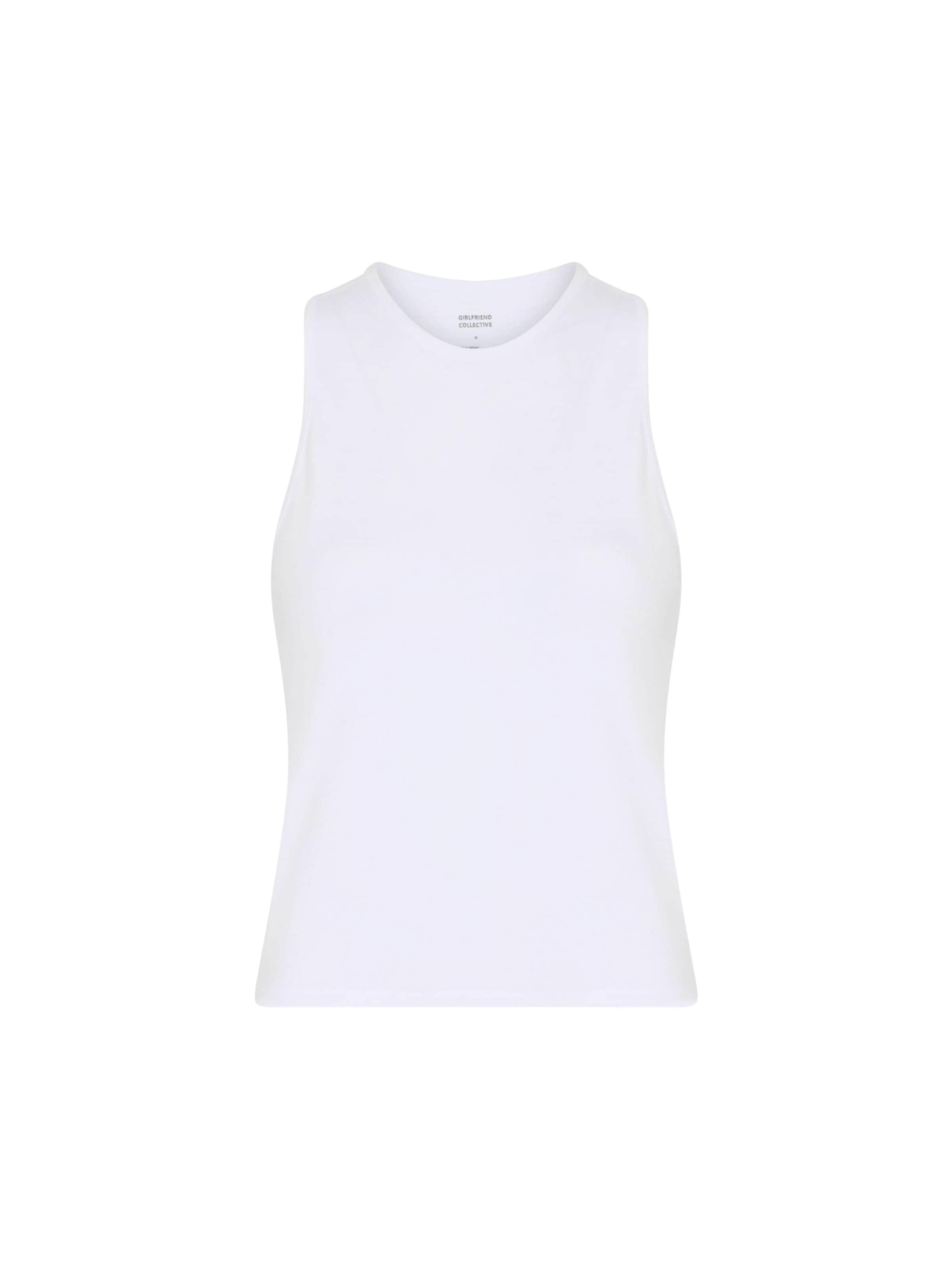 Haut ' Reset ' Girlfriend Collective en blanc : devant