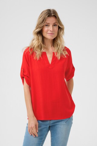 Cream Bluse in Rot: Vorderseite