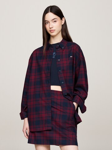Chemisier Tommy Jeans en rouge : devant