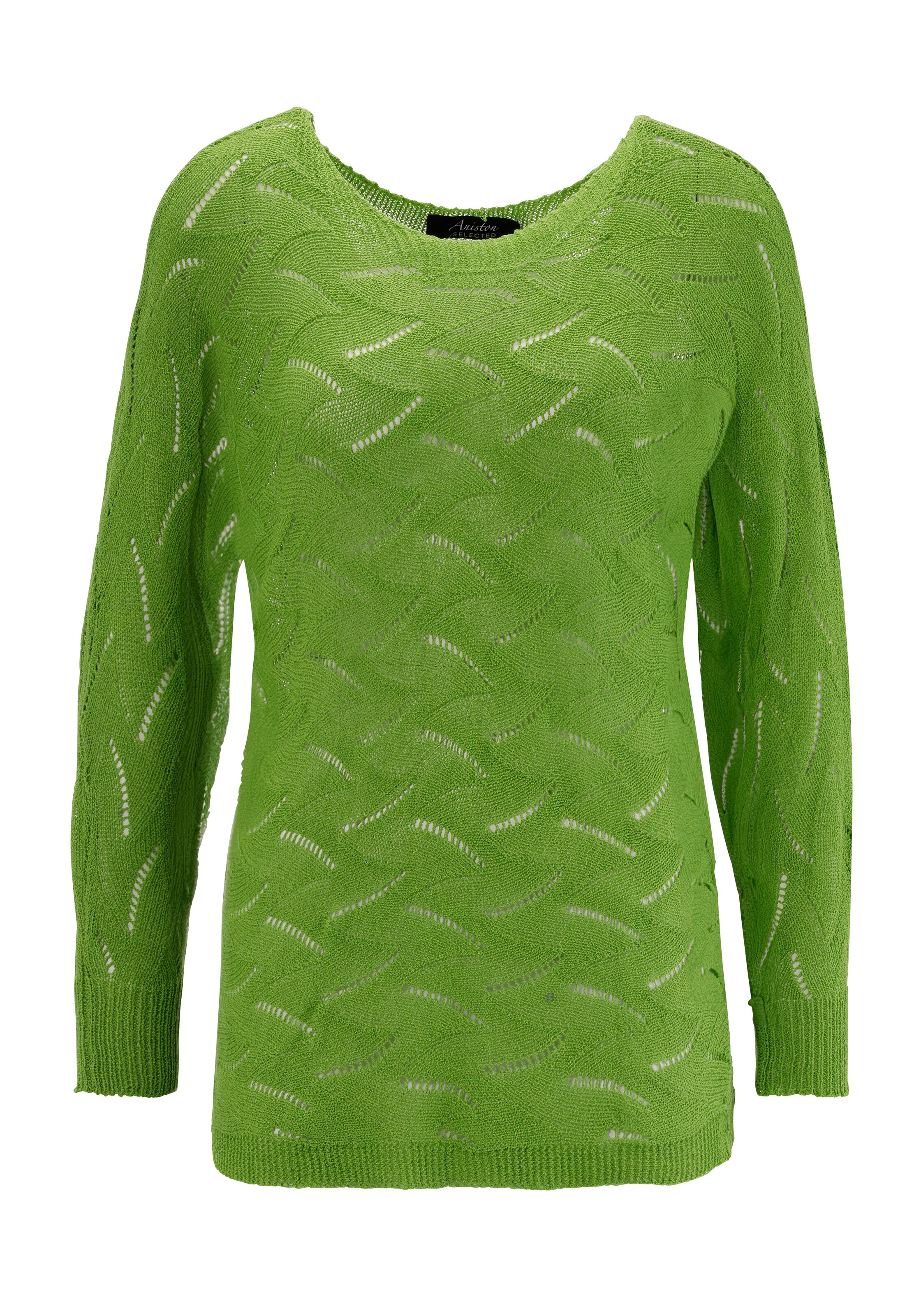 Aniston SELECTED Pullover in limette, Produktansicht