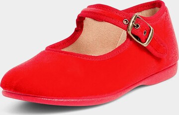 Scarpa bassa di Pisamonas in rosso: frontale