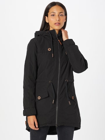 Alife and Kickin Winter Parka 'Charlotte' in Black: front