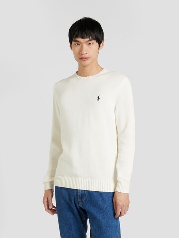 Regular fit Pullover di Polo Ralph Lauren in bianco: frontale