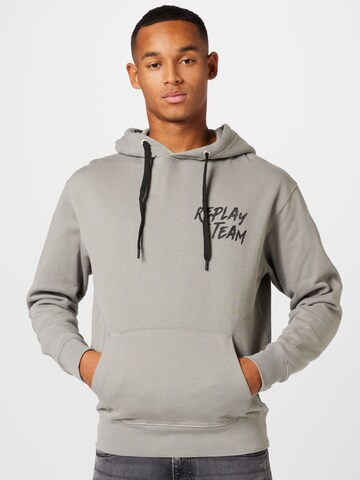 REPLAY Sweatshirt in Grau: Vorderseite