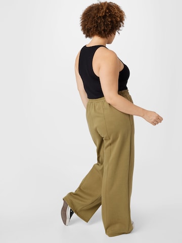 Urban Classics Wide Leg Hose in Grün