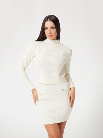 GUESS Pullover in Weiß: Vorderseite