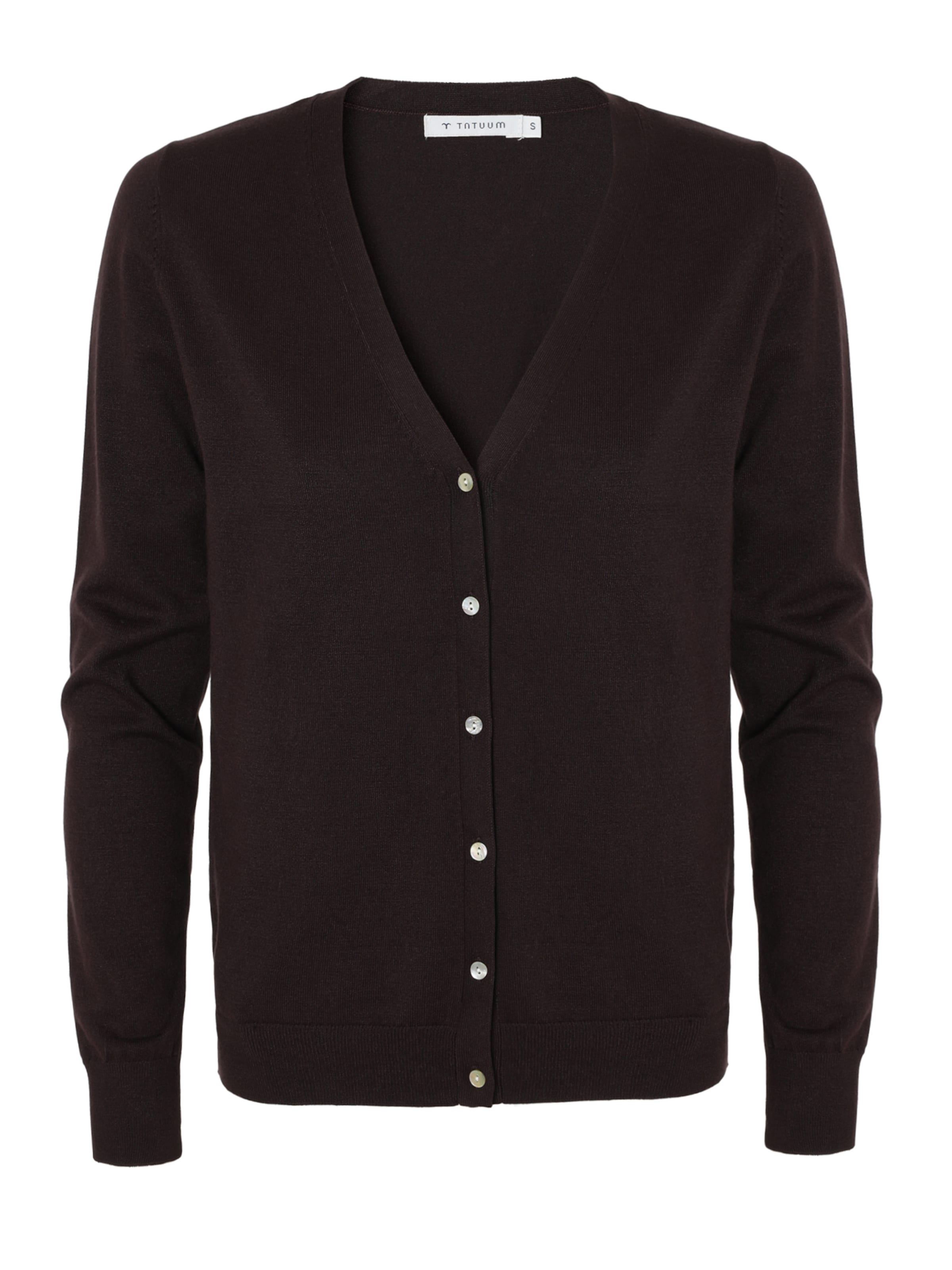 Cardigan 'Vera' TATUUM en marron : devant