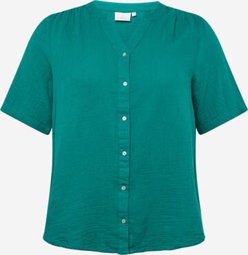 ONLY Carmakoma Blouse 'CARTHYRA' in Groen: voorkant