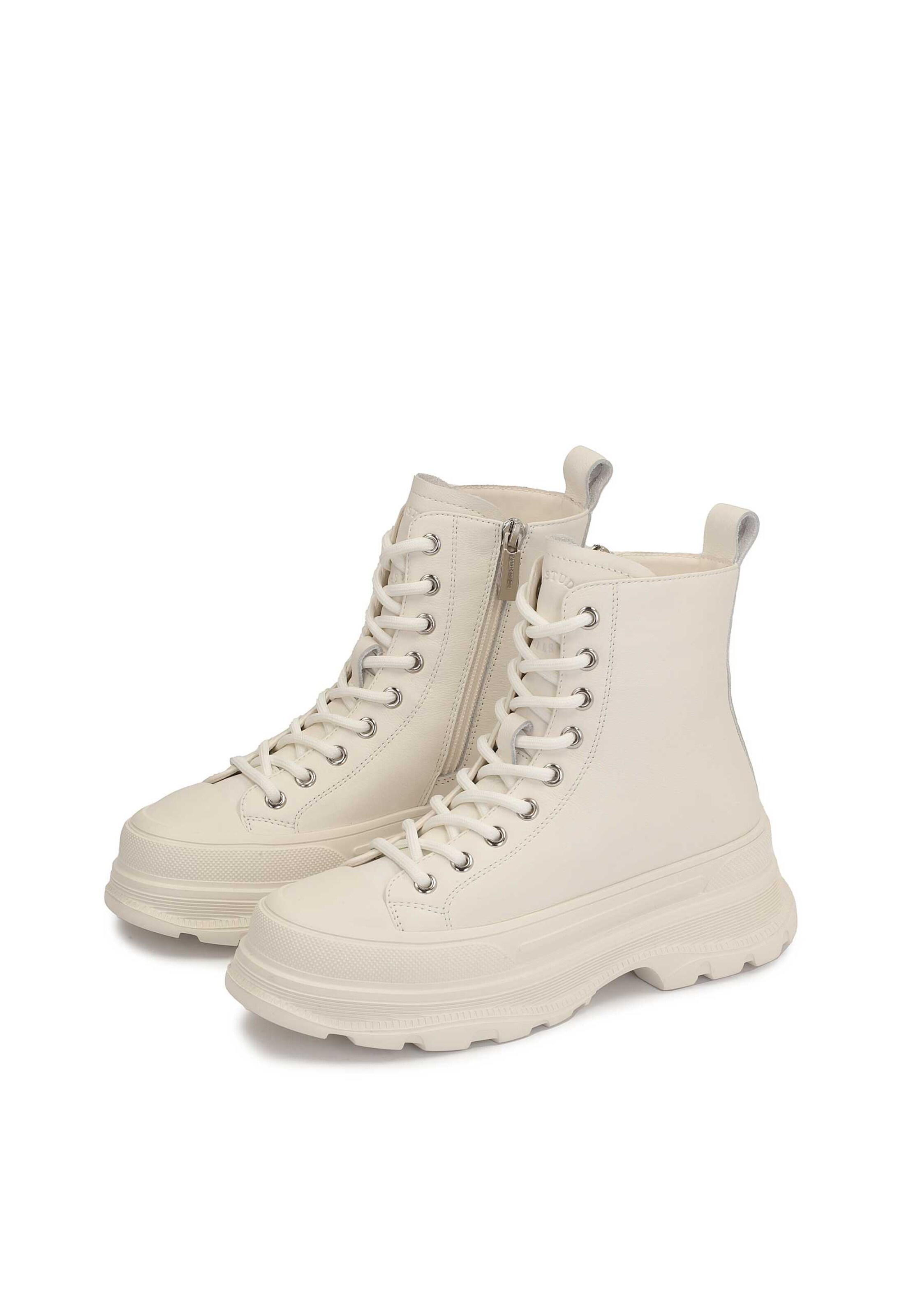 Kazar Studio Lace-up bootie in White