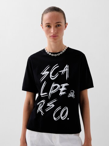 Scalpers Shirt 'Name Sign' in Zwart